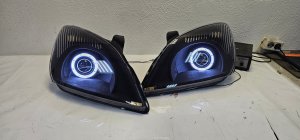 Chery Tiggo модернизация фар . Ремонт фар. Установка Bi Led. ДХО 3D  ангельские глазки.