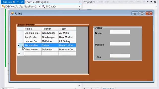 C# DataGridView - Set Selected Row Items To TextBoxes смотреть онлайн