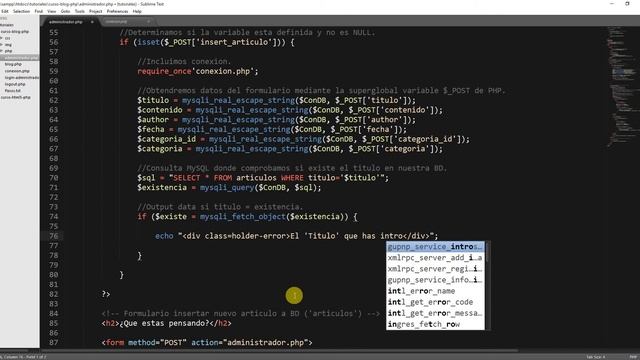 Script PHP insertar datos a BD Tabla ‘articulos’ | Sistema Blog 6/15 смотреть онлайн
