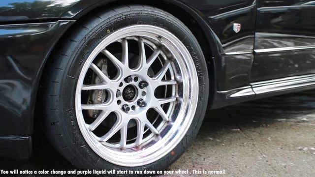 1992 Nissan Gtr Wheels Gets Cleaned With Hydrosilex Wheel Cleaner