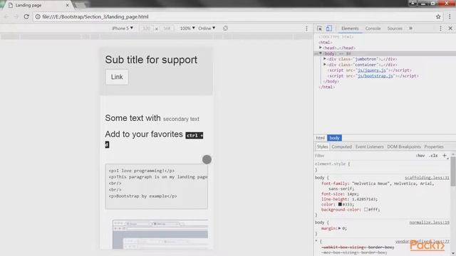 Getting Started with Bootstrap 4 for Web Development: Debugging Different Viewports|packtpub.com смотреть онлайн