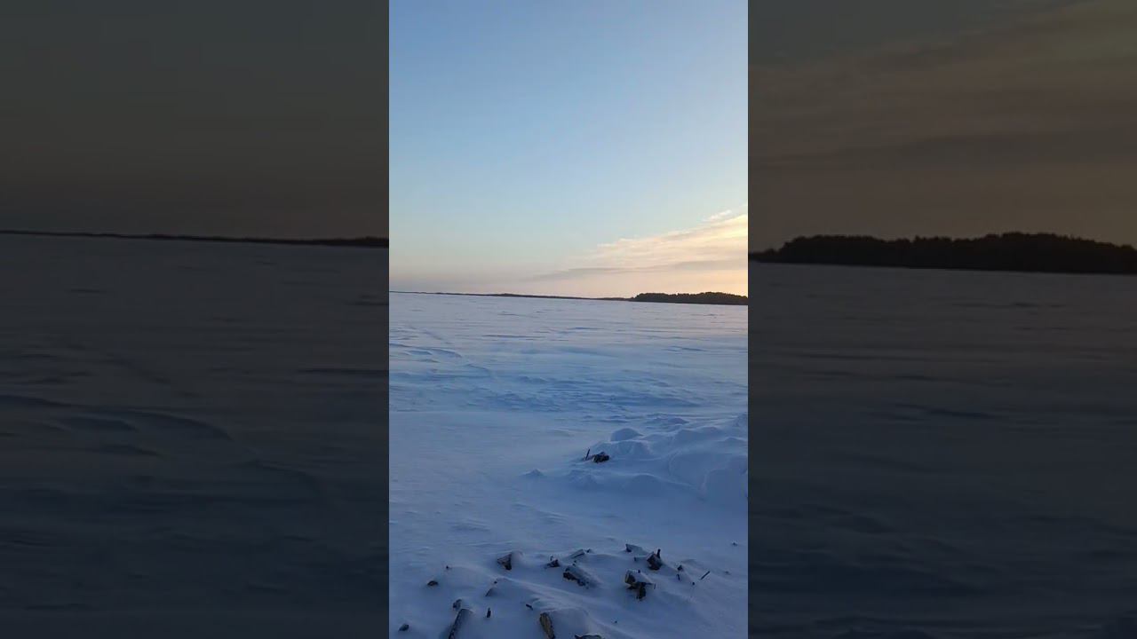 Утро и легкий морозец на озере Котляк. смотреть онлайн