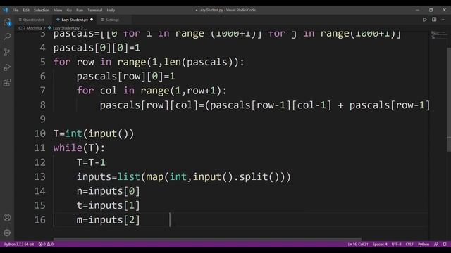 Lazy Student | MockVita 2020 | TCS | CodeVita смотреть онлайн