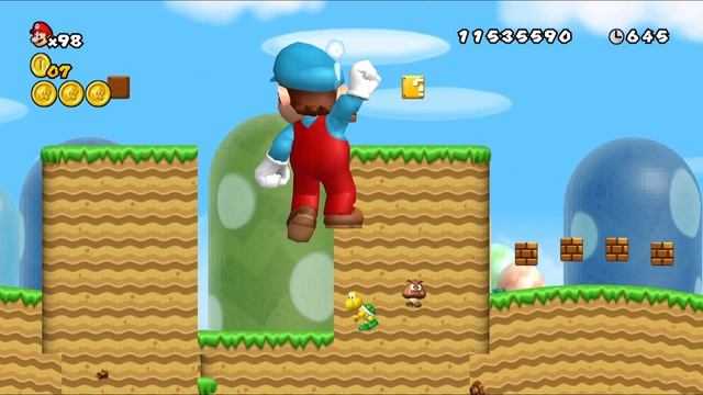 Can Mega Mario collect 999 Ice Flowers in New Super Mario Bros. Wii? смотреть онлайн