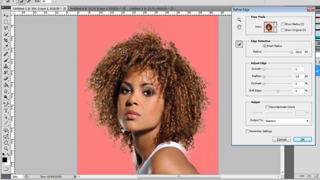 Photoshop Tutorial - 12 - Refine Edge смотреть онлайн