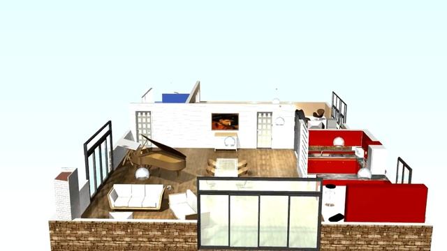 Vue 360° d'un plan 3D pour un projet immobilier смотреть онлайн