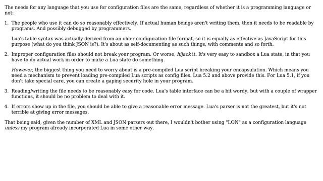 Software Engineering: Should I use Lua for writing config files? (2 Solutions!!) смотреть онлайн