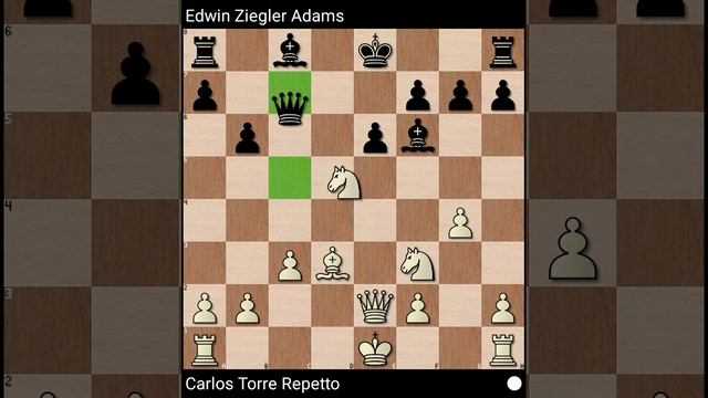 Carlos Torre Fantastic Chess Game смотреть онлайн