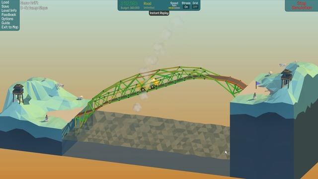 Poly Bridge - Level 3:5 - Dump Slope смотреть онлайн
