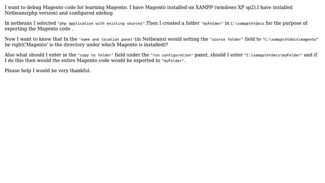 Magento: debugging magento code on xampp using netbeans and xdebug смотреть онлайн