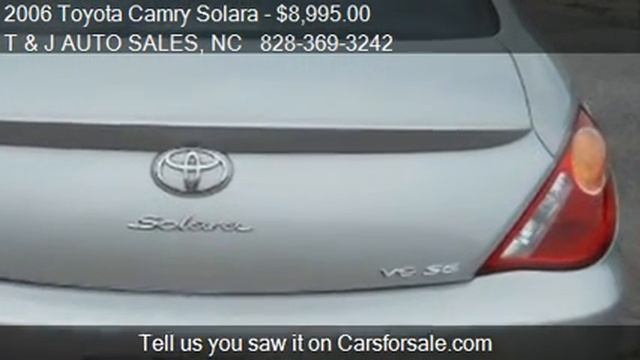2006 Toyota Camry Solara SE - for sale in FRANKLIN, NC 28734 смотреть онлайн