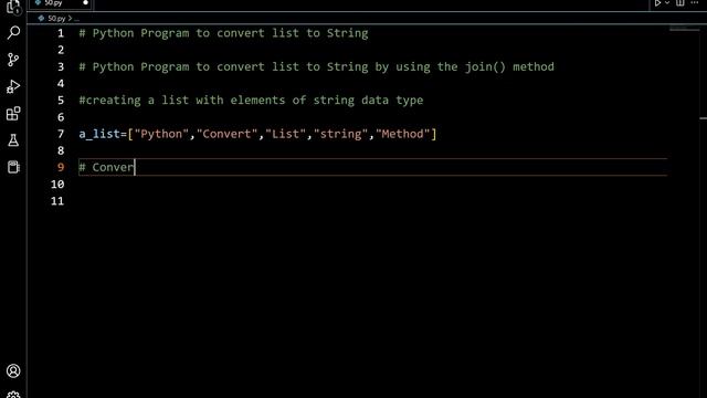 #42 Python Program for Beginners | To Convert List to String смотреть онлайн