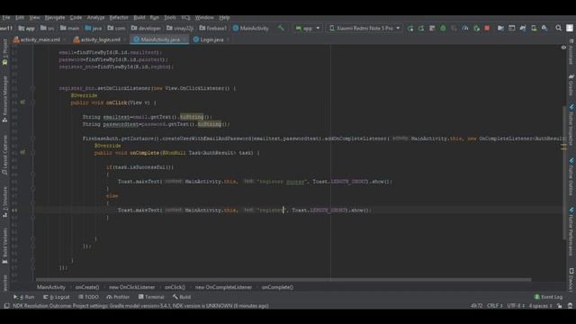 Register or Login With ? Firebase || Android studio || Firebase || Hindi смотреть онлайн