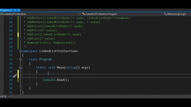 9.6 Двухсвязный список LinkedList T смотреть онлайн