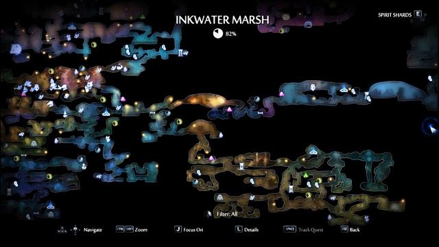 ORI AND THE WILL OF THE WISPS All MAP LOCATION Spirit Shards Life Energy Cell Fragments Spirit Well смотреть онлайн