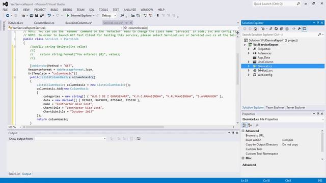 Return JSON response in WCF for Highcharts Part 1 смотреть онлайн