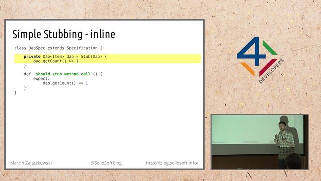 Sprytniejsze testowanie kodu Java ze Spock Framework - Marcin Zajączkowski смотреть онлайн