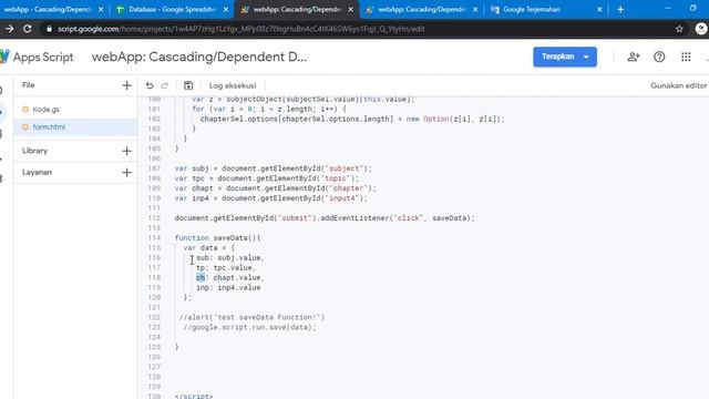 Apps Script - webApp | HTML | Cascading/Dependent Dropdown (Part 3: Save Data to Google Sheets) смотреть онлайн