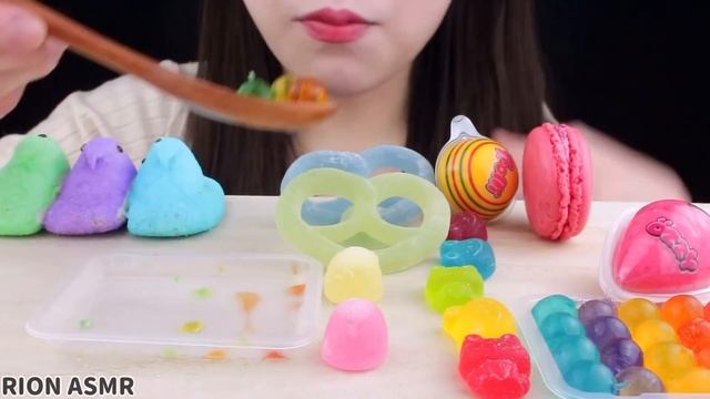 【ASMR】RAINBOW DESSERTS?❤️ HOMEMADE POPPING BOBA,CHICK MARSHMALLOW,GUMMY MUKBANG 먹방 EATING SOUNDS смотреть онлайн
