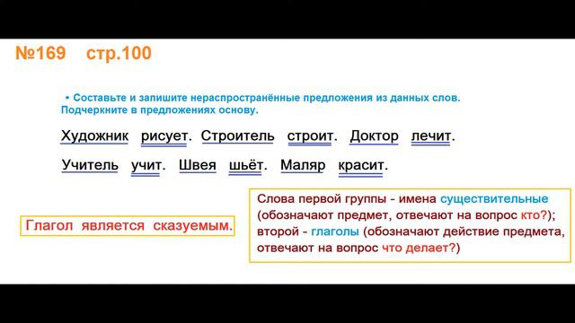 Руский язык учебник. 3 класс. Часть 2. Канакина В. П. Упраж.169 ответы смотреть онлайн