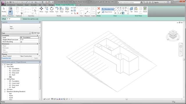 Revit LT Getting Started: Creating a Terrain and Building Pad смотреть онлайн