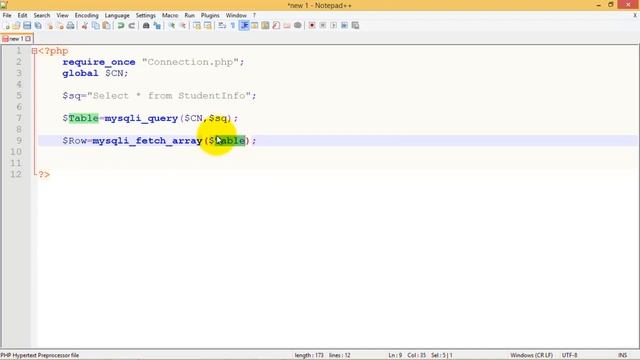 display record from mysql using php смотреть онлайн