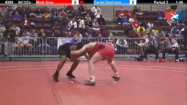 FILAJRFS: 60 KG / 132.25 lbs: Mark Grey (Blair Academy) vs. Daniel Deshazer (Oklahoma Elite) смотреть онлайн
