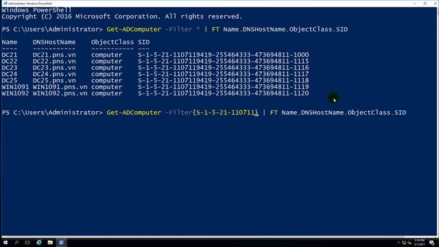 Using PowerShell - Identify the computer name using SID смотреть онлайн