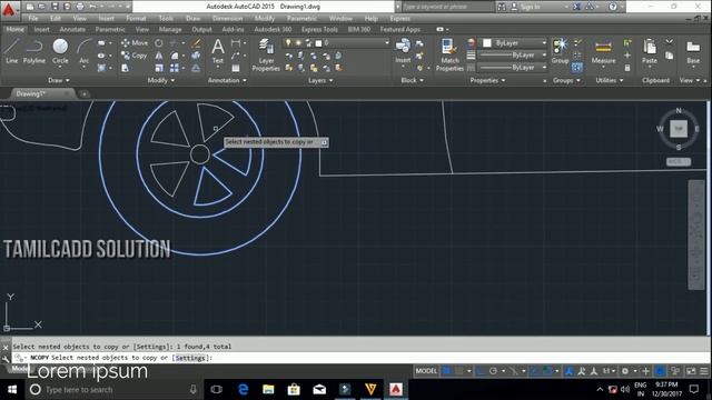 AutoCAD modify Tool Reverse, Copy Nested Object, delete duplicate object, Draw Order-- Tamil смотреть онлайн