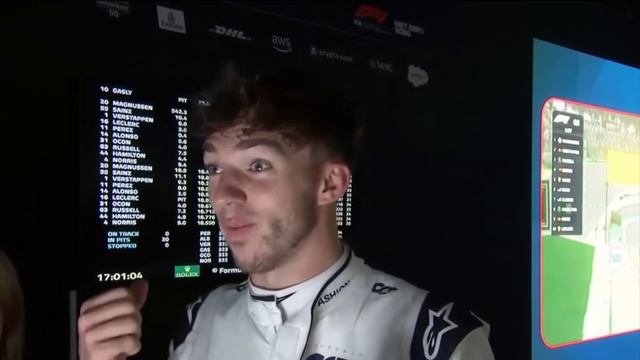 Pierre Gasly Reacts to Kevin Magnussen's Pole смотреть онлайн