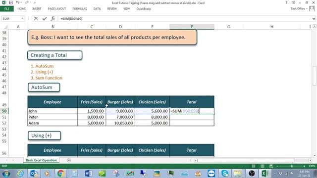 Lesson 3: Paano mag add subtract multiply at divide sa excel смотреть онлайн