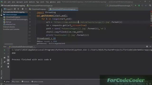 Using Thread : Download 1000 Pokemon Images Using Python | Web Scrapping Using Python In Hindi #3 смотреть онлайн