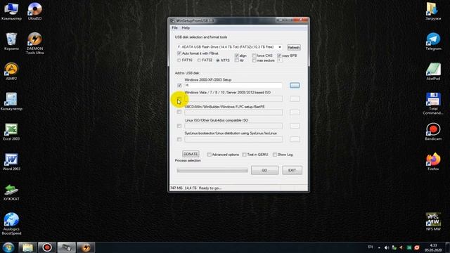 USB флешкага Windows XP, 7, 8 1, 10 ни бирданига ёзиш