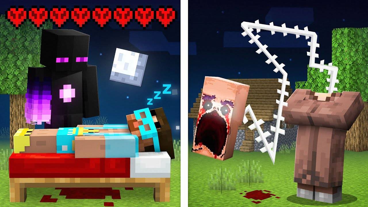 ✅ Мы провели 3 НОЧИ в ПРОКЛЯТОМ Майнкрафте! (+Вебка) смотреть онлайн