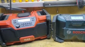 Строительное радио FLEX, BOSCH, MAKITA, DEVON гаражный обзор