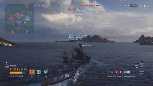 Wyoming Game Walkthrough | World of Warships: Legends смотреть онлайн