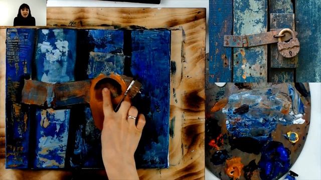 Бесплатный мастер-класс по акриловой живописи «Ржавый замок» | Как нарисовать замок поэтапно смотреть онлайн