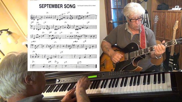 September Song (2) - guitar & piano jazz cover - Yvan Jacques смотреть онлайн