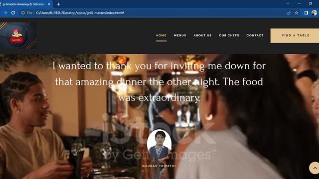 Restaurant Website Using HTML CSS anf JavaSCript смотреть онлайн