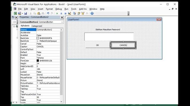 Cara Membuat Password pada Tombol atau Button Vba Excel смотреть онлайн