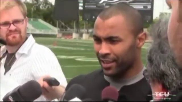 Diamond Ferri Saskatchewan Roughriders Interview by Green TV Aug 30 2012 смотреть онлайн