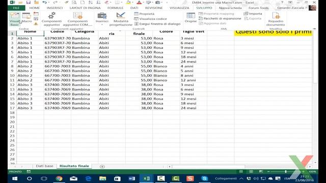 EM84 Inserire un codice VBA in un Modulo Standard nell'Editor VBA (Basic Excel) смотреть онлайн