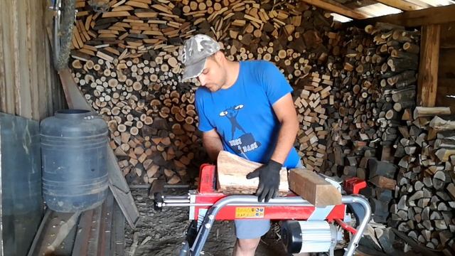 Masina de crapat lemne (stejar) - AL KO khs 5204 ( wood splitting machine ) смотреть онлайн