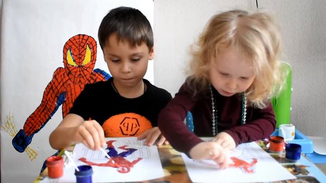 Рисунок спайдермена смотреть онлайн