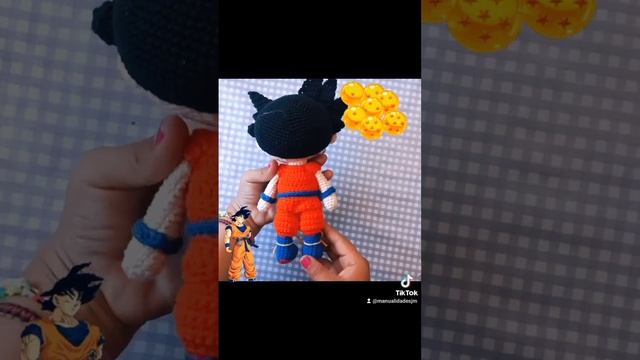 Goku ? Dragon Ball ❤️ #amigurumi #crochet #manualidades #tejido #hechoamano #arte #goku #dragonball
