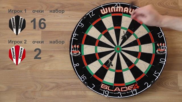 Игра в дартс № 24 - Все пятерки / darts game - All five смотреть онлайн