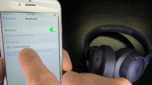 How to PAIR the JBL TUNE750BTnc headphones to an iPhone