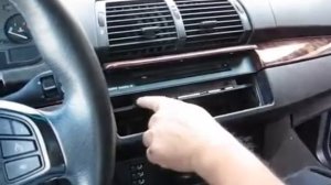 снятие CD магнитолы  BMW X5 E53