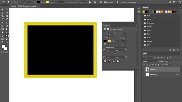 Rectangle Tool | Class 09 | Photoshop Full Course In Pashto смотреть онлайн