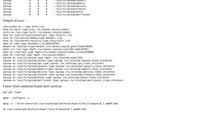 Unable to stat `./mnt' (which I was about to install): Transport endpoint is not connected смотреть онлайн